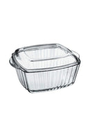 PASABAHCE BORCAM Plat à four profond carré avec couvercle 2600ml PASABAHCE BORCAM Kapaklı kare cam tencere 2600ml PASABAHCE BORCAM Auflaufform mit Deckel 2600ml