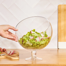 KARACA Coupe saladier sur pied en verre 24 cm Ayaklı cam salata kasesi