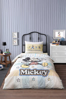 ÖZDILEK MICKEY MOUSE STAR  Disney Parure de lit renforcé enfant 1 personne ÖZDILEK MICKEY MOUSE STAR Tek kişilik Disney lisanslı çocuk ranforce nevresim takımı ÖZDILEK MICKEY MOUSE STAR Disney Kinderbettwäschegarnitur 1 Person