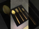 KORKMAZ RIVA GOLD Ménagère 24 pièces 6 personnes