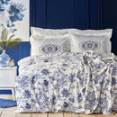 KARACA HOME  AMAR  Parure de lit 100% coton bleu 2 personnes KARACA HOME  AMAR  Mavi %100 pamuk çift kişilik nevresim takımı KARACA HOME AMAR  Blauer Doppel-Bettbezug aus 100% Baumwolle