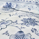 KARACA HOME  AMAR  Parure de lit 100% coton bleu 2 personnes KARACA HOME  AMAR  Mavi %100 pamuk çift kişilik nevresim takımı KARACA HOME AMAR  Blauer Doppel-Bettbezug aus 100% Baumwolle