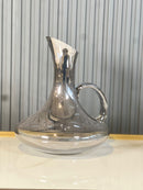 TREND HOME Anthracite Set de 6 verres à pied avec carafe