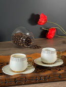 ACAR FREYA Tasses à café en porcelaine 6 personnes