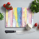 BELLART - Farbige Bretter - Glasschneidebrett mit UV-Druck 35x25cm