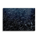 BELLART - Schwarzer Marmor - Glasschneidebrett mit UV-Druck 35x25cm