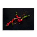 BELLART - Kırmızı ve yeşil biber Uv Baskılı Cam Kesme Tablası 35×25 cm