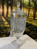 Bella Home Fontaine à boisson 5L en cristal texture à relief - cam İçecek dispenseri