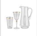 KARACA ELEGANT LACE GOLD Set de verres 25 pièces 12 personnes - LACE ALTIN Bardak seti 25 parça 12 kişilik